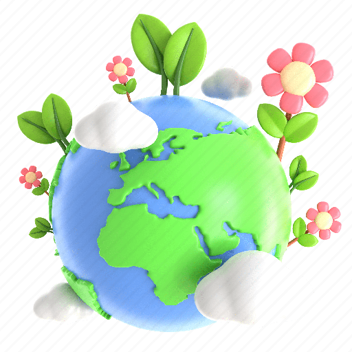 Green, earth, min, plant, eco, nature, environment 3D illustration - Download on Iconfinder