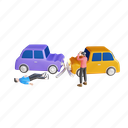 emergency, road, traffic, accident, collision, car, crash, automobile, vehicle