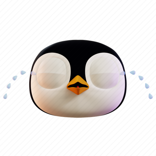 Emoji, cute, penguin, crying, emoticon, animal, face icon - Download on Iconfinder