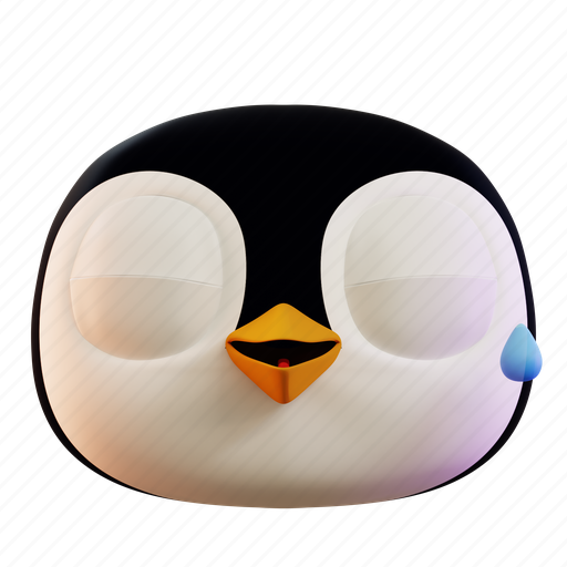 Cute, penguin, laughing, emoji, emoticon, animal, face icon - Download on Iconfinder