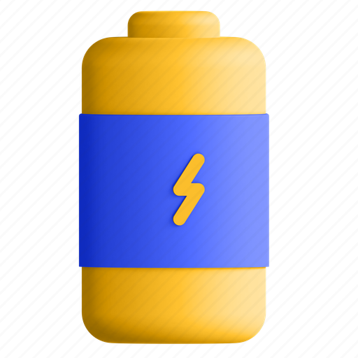 Battery, energy, power, electricity 3D illustration - Download on Iconfinder