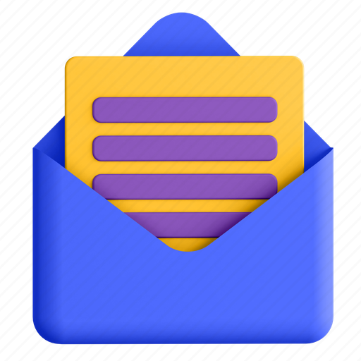 Email, message, letter, envelope, mail 3D illustration - Download on Iconfinder