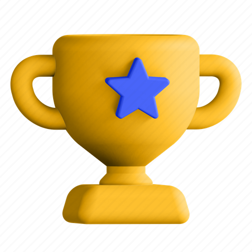Trophy, award, winner, prize, cup 3D illustration - Download on Iconfinder