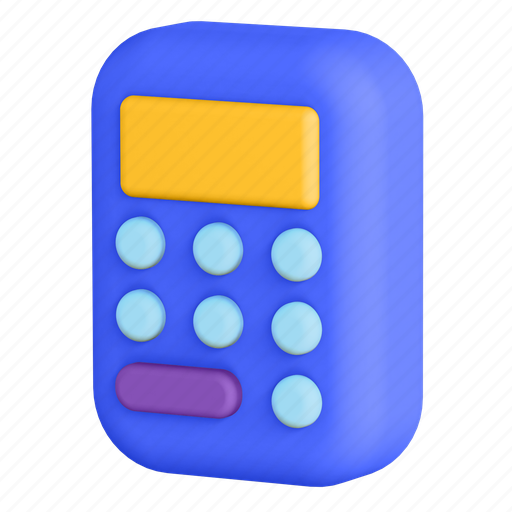 Calculator, accounting, math, finance 3D illustration - Download on Iconfinder
