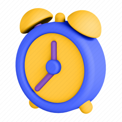 Clock, time, alarm, alert, notification 3D illustration - Download on Iconfinder