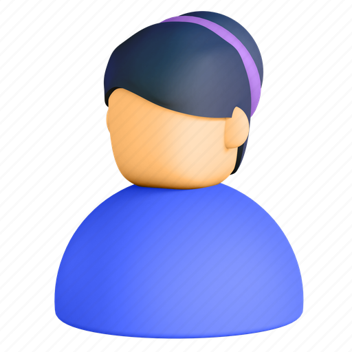 Female, avatar, user 3D illustration - Download on Iconfinder