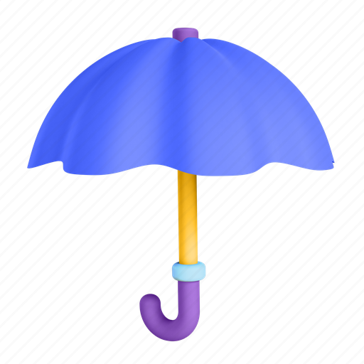 Umbrella, protection, security 3D illustration - Download on Iconfinder