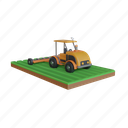 farm, tractor, field, agriculture, machine, land, industry, farmer, vehicle 