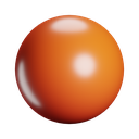 sphere, front, color 