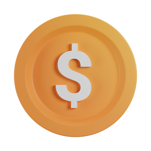 Money, dollar, currency, coin 3D illustration - Free download