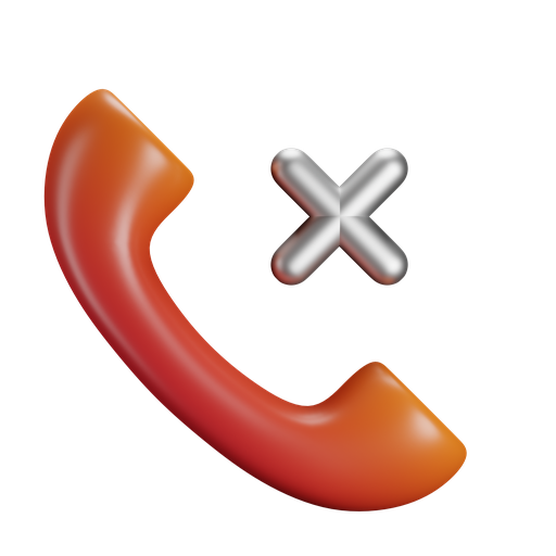 End, phone, cancelled, call 3D illustration - Free download