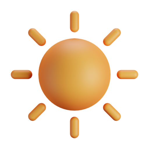Sunny, summer, forecast, sun 3D illustration - Free download