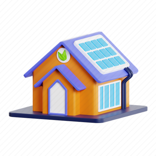 Energy, solar, house, panel, modern, eco, electricity 3D illustration - Download on Iconfinder