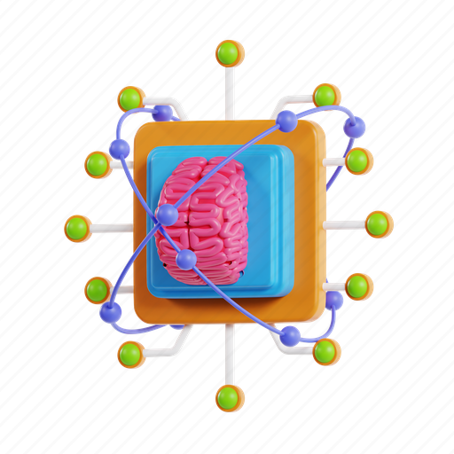 Future, technology, brain, artificial, science, network, machine 3D illustration - Download on Iconfinder