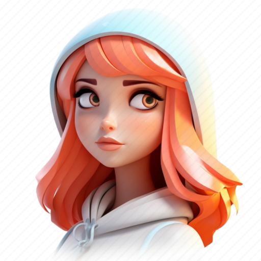 Girl, woman, avatar, female 3D illustration - Download on Iconfinder