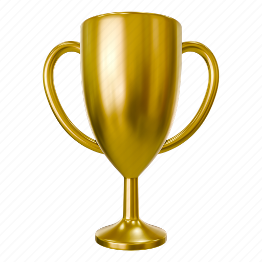 Trophy, champion, badge, award, achievement, cup, reward 3D illustration - Download on Iconfinder