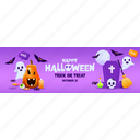 halloween, banner, ghost, scary, spooky, emoticon