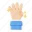 countdown, hand, 4, four, timer, gesture, finger 