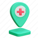hospital, location, map, medical, healthcare 