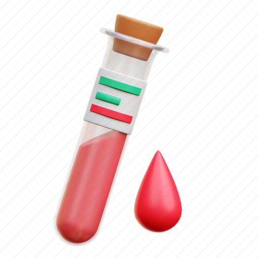 Blood, test, tube, healthcare, medical 3D illustration - Download on Iconfinder