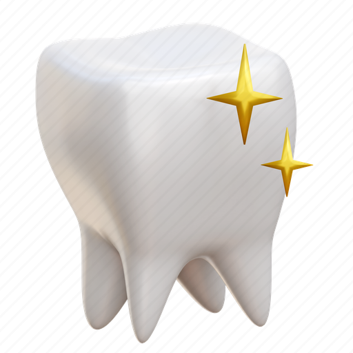 Tooth, dental, dentist, clean teeth 3D illustration - Download on Iconfinder