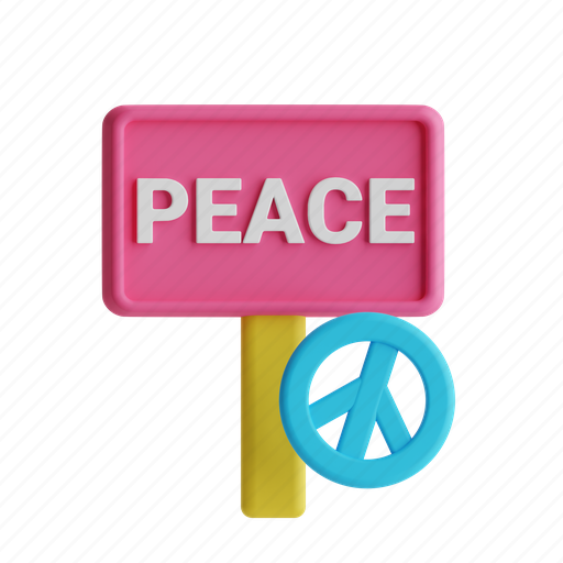 Peace, peace symbol, banner, pacifism, hippie icon - Download on Iconfinder
