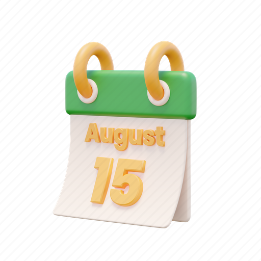 Calender, 15 august, india, independence day, indian, celebration icon - Download on Iconfinder