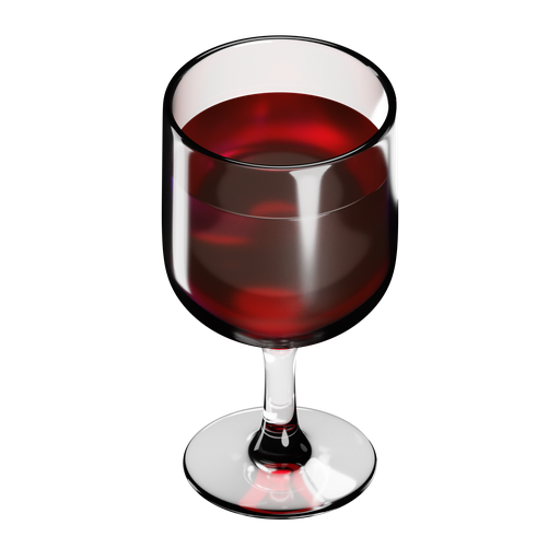 Glass, alcohol, wine, red wine 3D illustration - Free download