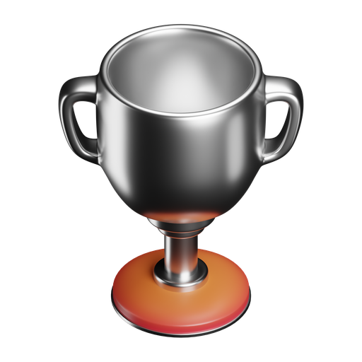 Trophy, award, winner, prize, medal, achievement 3D illustration - Free download