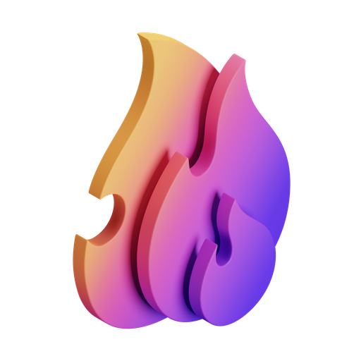 Fire, flame, burn 3D illustration - Free download