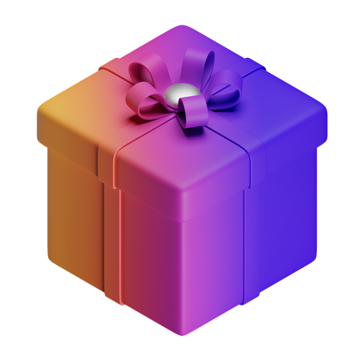 Gift, present, gift box, surprise 3D illustration - Free download