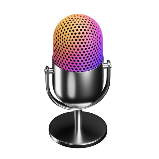 Mic, microphone, audio 3D illustration - Free download