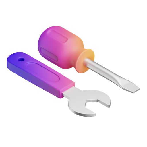 Tool, wrench, screw 3D illustration - Free download
