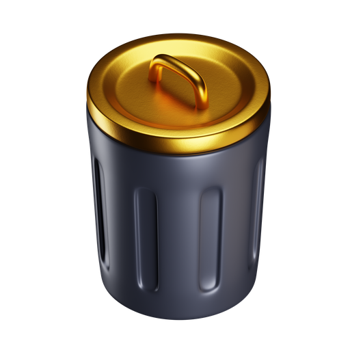 Trash, can, iso, premium 3D illustration - Free download