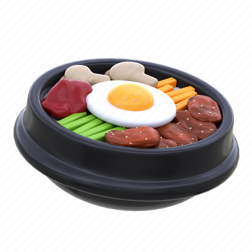 Bibimbap, food, korea, vegetable, cooking, kitchen, vegetarian icon - Download on Iconfinder