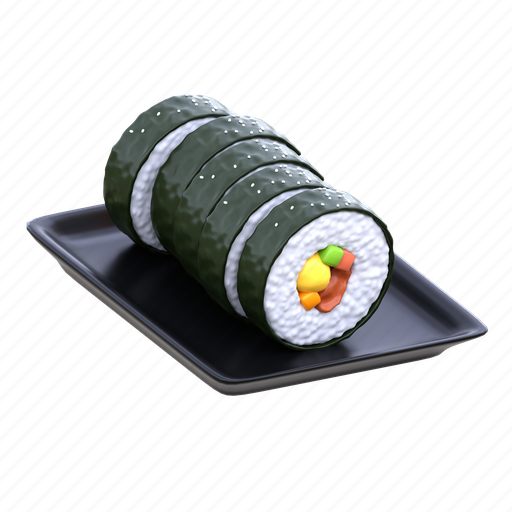 Kimbab, food, kitchen, drink, fruit, healthy, meal icon - Download on Iconfinder