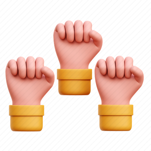 Fist, hand, punch, gesture 3D illustration - Download on Iconfinder