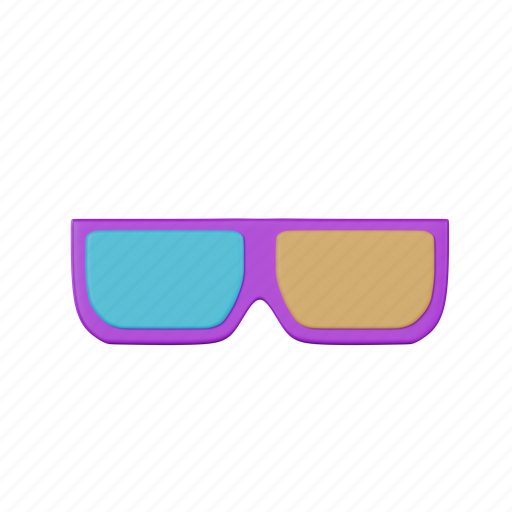 Glasses, 3d goggles, 3d glasses, cinema glasses, movie, film, entertainment icon - Download on Iconfinder