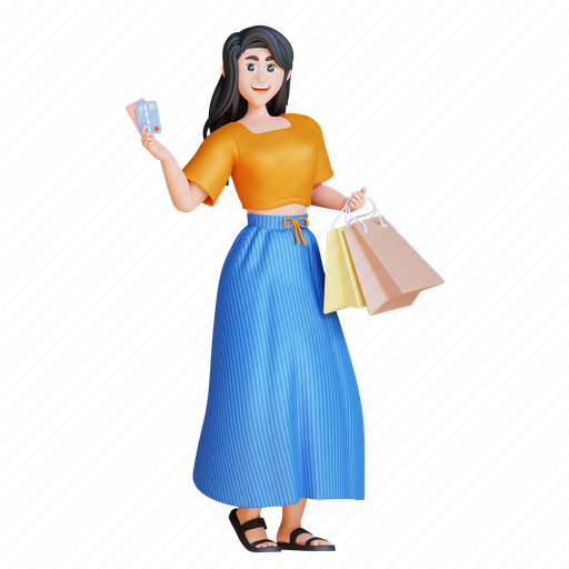 Shopping bag, online, ecommerce, character 3D illustration - Download on Iconfinder
