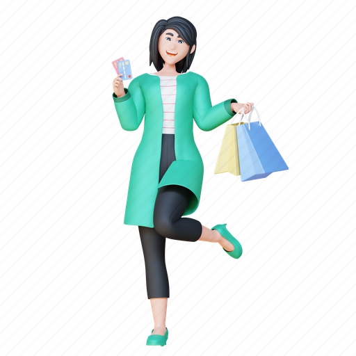 Shopping bag, online, ecommerce, character 3D illustration - Download on Iconfinder