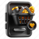 love, wish list, ecommerce, shopping, basket, favorite, cart