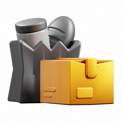 Box, package, shopping, delivery, packing, parcel, groceries icon - Download on Iconfinder