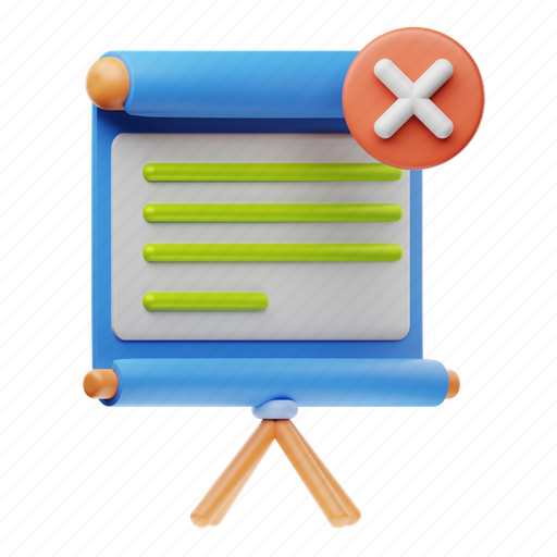Delete, slide, presentation, business, chart, analysis icon - Download on Iconfinder