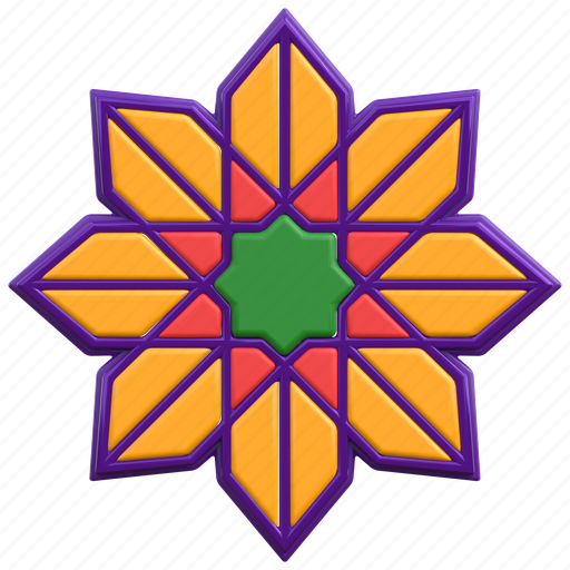 Ramadan, greeting, geometric, decoration, islamic, ornament, art 3D illustration - Download on Iconfinder