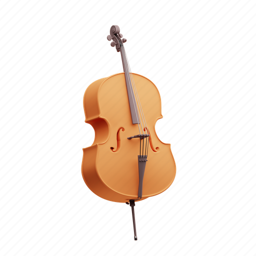 Cello, instrument, guitar, music 3D illustration - Download on Iconfinder