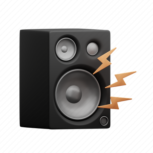 Music, speaker, instrument, audio 3D illustration - Download on Iconfinder