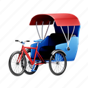 rickshaw, transportation, travel, transport