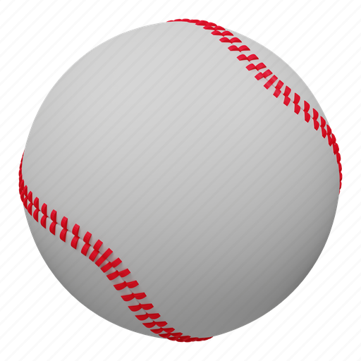 Baseball, ball, play, game, sports, equipment, sports ball 3D illustration - Download on Iconfinder
