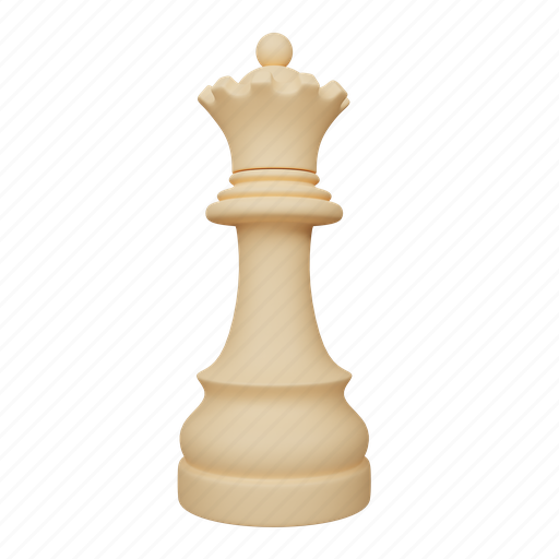 Queen, chess, sport, king, play, strategy, royal 3D illustration - Download on Iconfinder