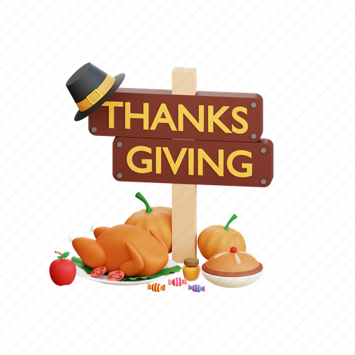 Thanksgiving, fall, illustration, party, harvest, cornucopia, family 3D illustration - Download on Iconfinder